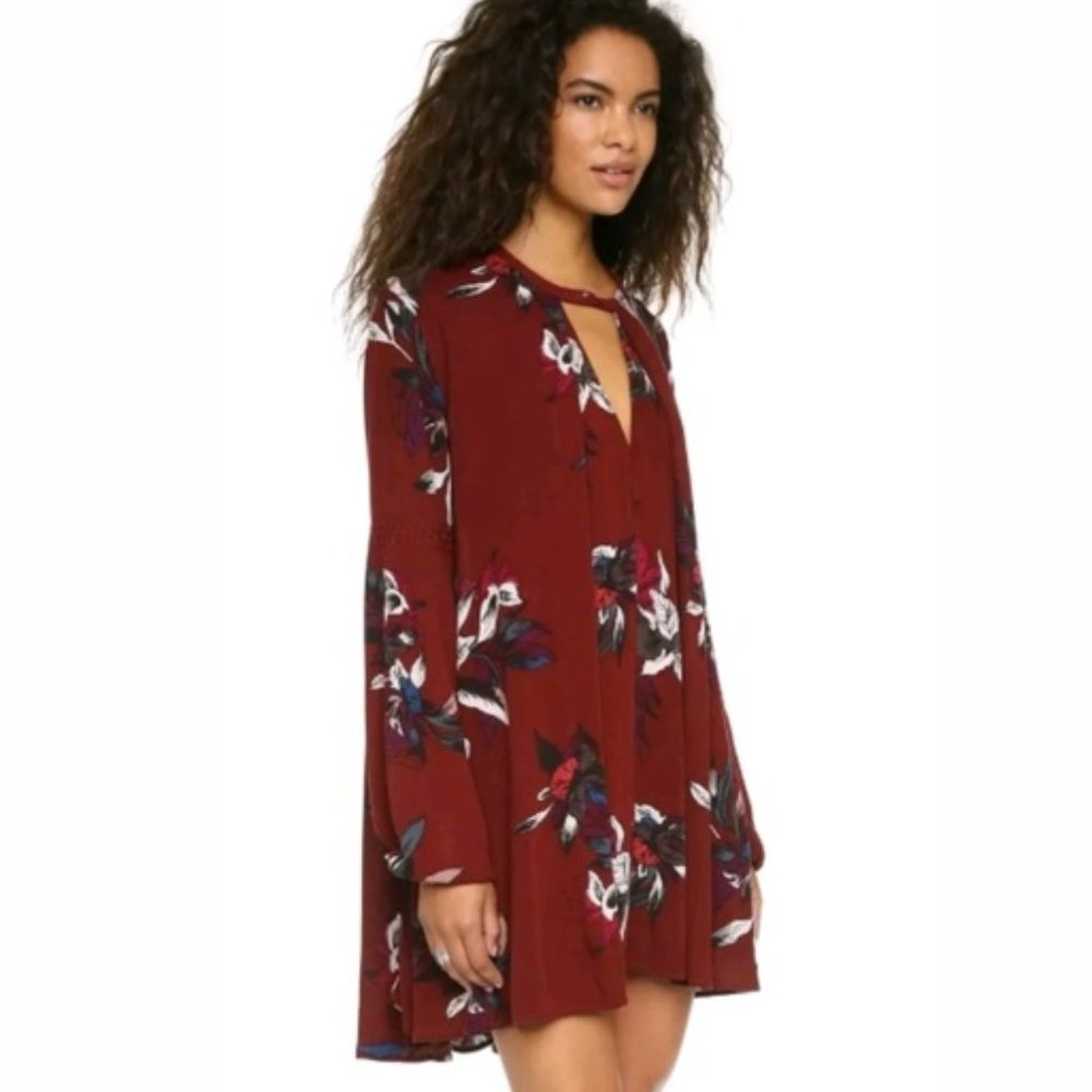 Free People Electric Orchid Tree Swing Tunic Dress - Size M